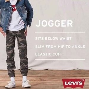 NWT Levi's Kid's Camouflage Twill Jogger Pants